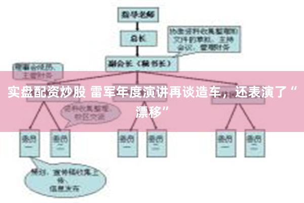 实盘配资炒股 雷军年度演讲再谈造车，还表演了“漂移”