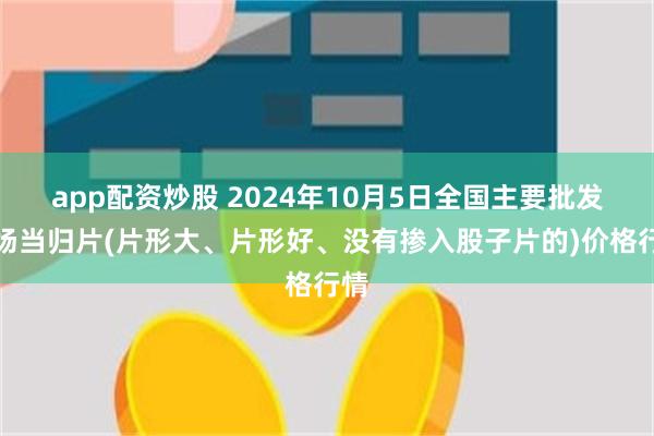 app配资炒股 2024年10月5日全国主要批发市场当归片(片形大、片形好、没有掺入股子片的)价格行情