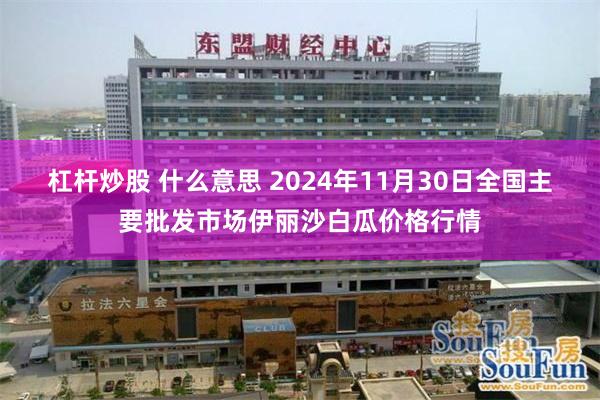 杠杆炒股 什么意思 2024年11月30日全国主要批发市场伊丽沙白瓜价格行情